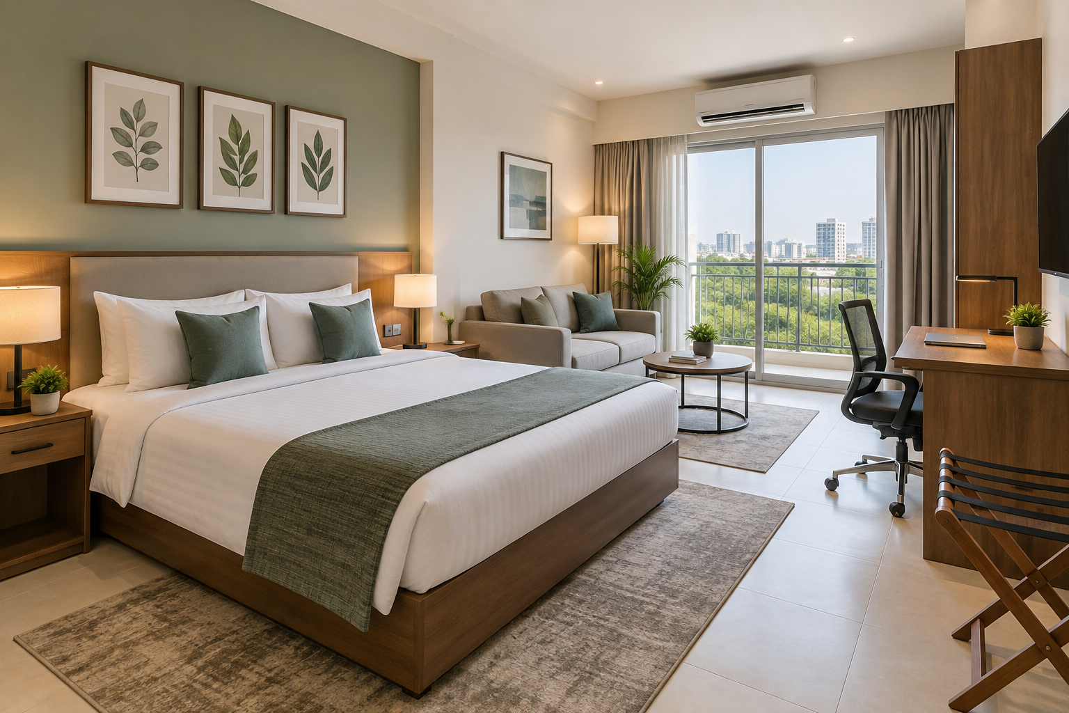 Serviced apartment suite